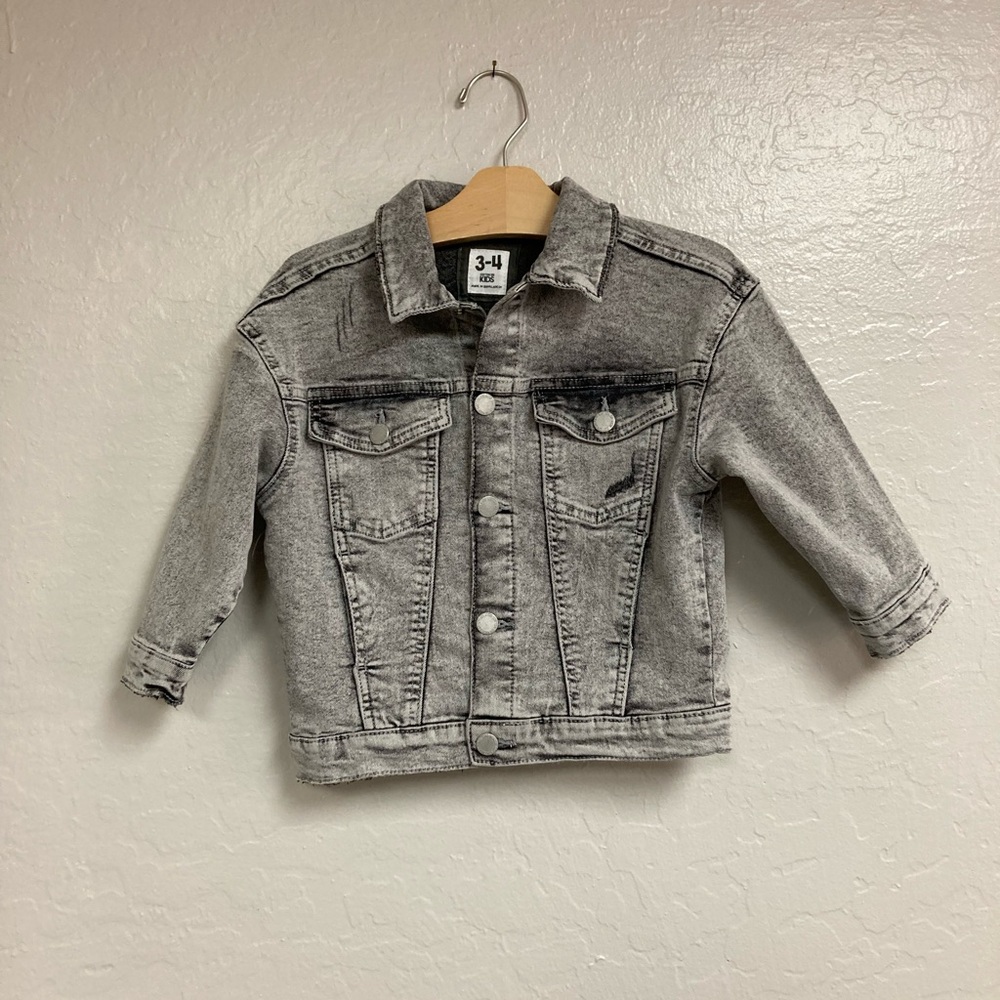 $16 ADD‎ ON cotton on kids denim jacket zara h&m little bipsy hanna andersson